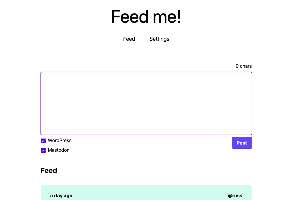 Image of Feed Me